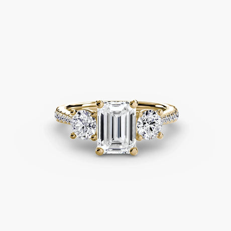 Three-Stone with Pavé Band - 4Me1 