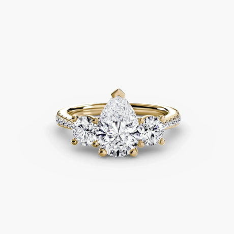 Three-Stone with Pavé Band - 4Me1 