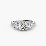 Three-Stone with Pavé Band - 4Me1 