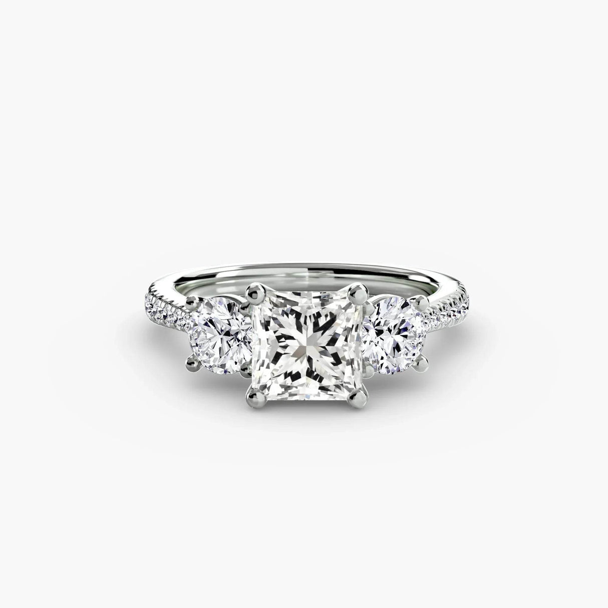 Three-Stone with Pavé Band - 4Me1 