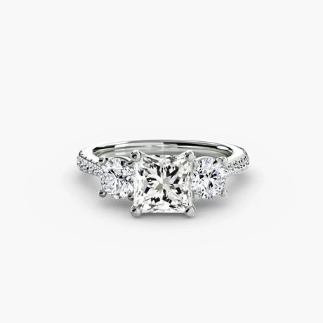 Three-Stone with Pavé Band - 4Me1 