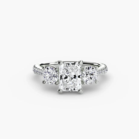 Three-Stone with Pavé Band - 4Me1 