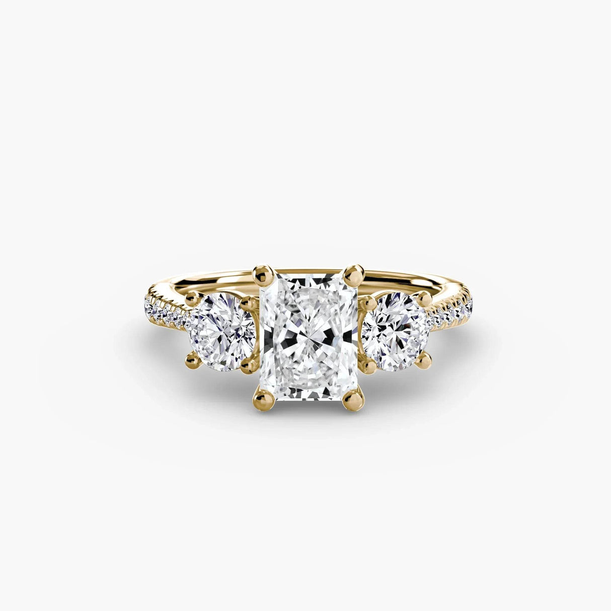 Three-Stone with Pavé Band - 4Me1 