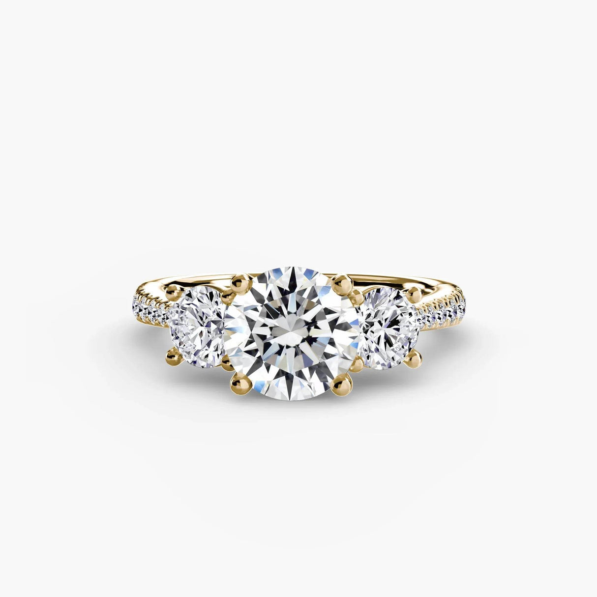 Three-Stone with Pavé Band - 4Me1 