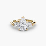 Three-Stone Ring (Baguette Side Stones) - 4Me1 