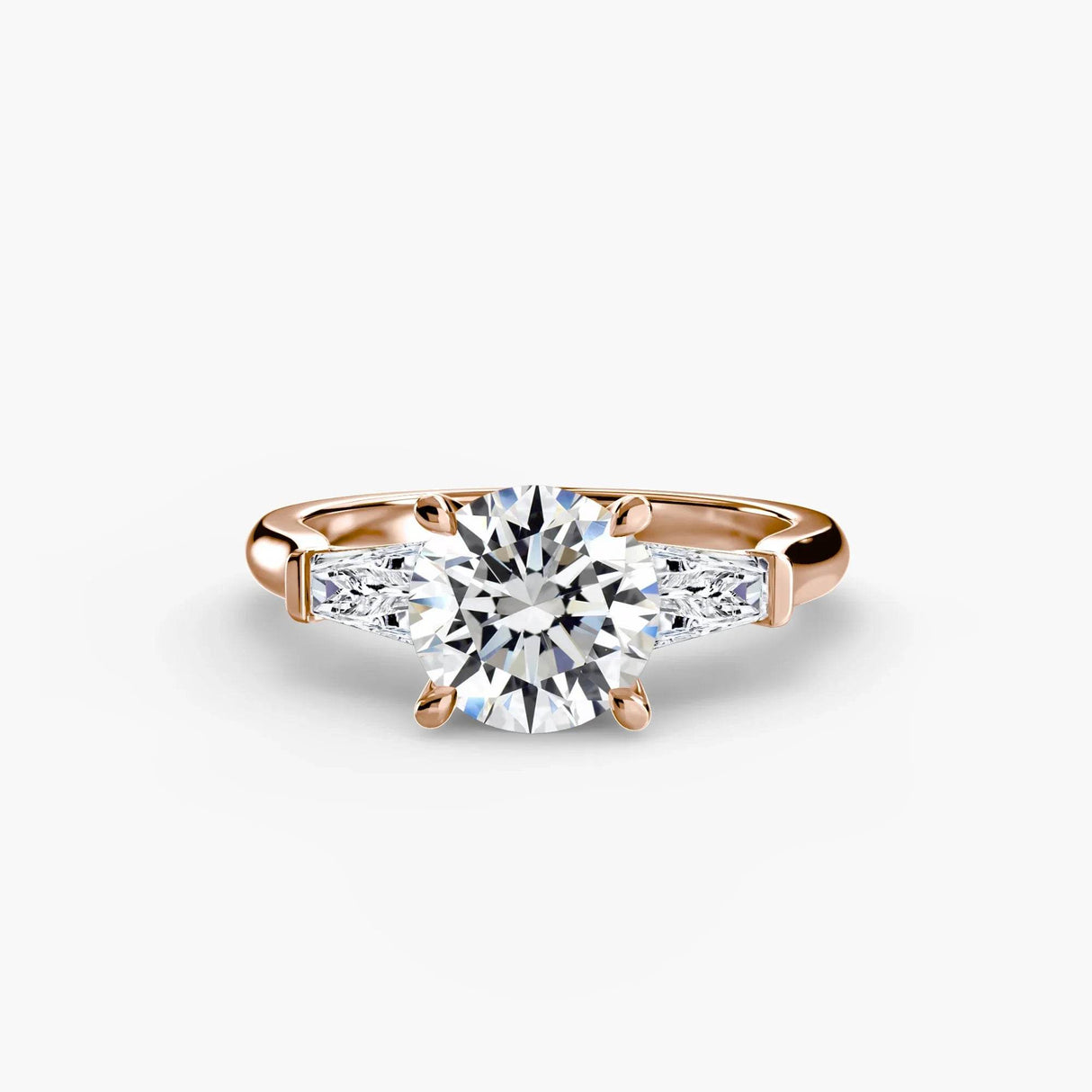 Three-Stone Ring (Baguette Side Stones) - 4Me1 