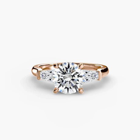 Three-Stone Ring (Baguette Side Stones) - 4Me1 