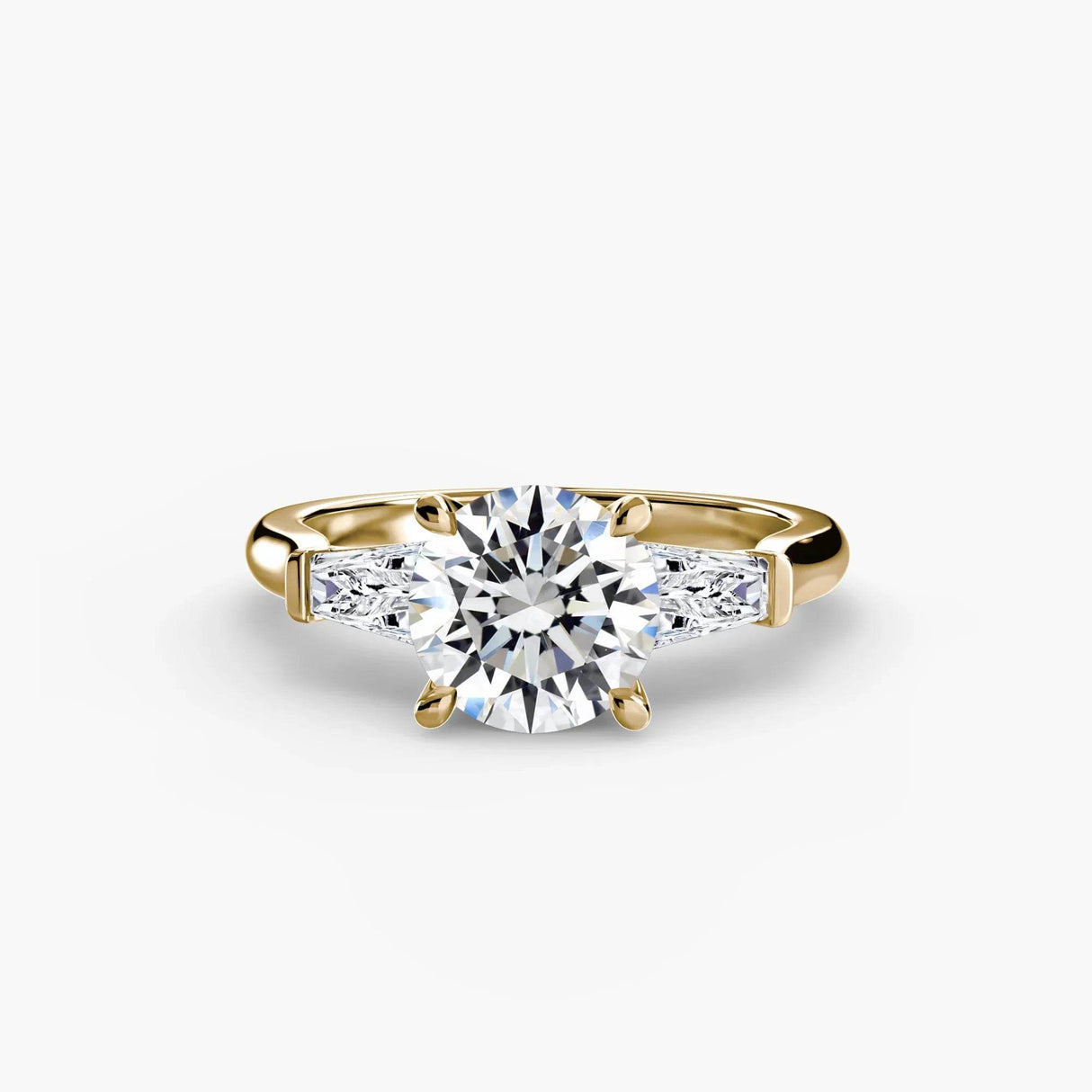 Three-Stone Ring (Baguette Side Stones) - 4Me1 