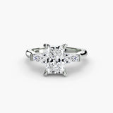 Three-Stone Ring (Baguette Side Stones) 2 - 4Me1 