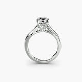 The Split Shank Pavé Solitaire - 4Me1 