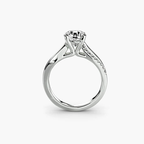 The Split Shank Pavé Solitaire - 4Me1 