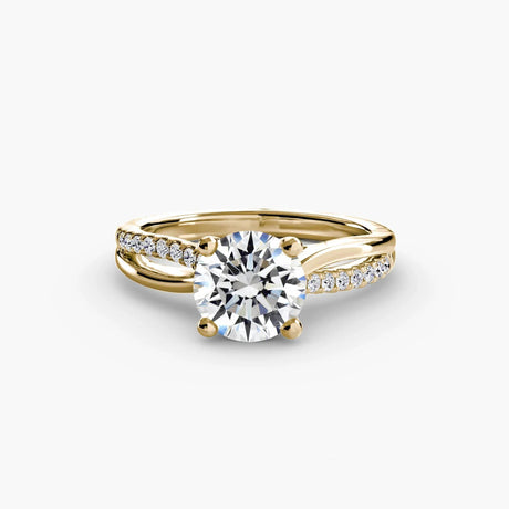 The Split Shank Pavé Solitaire - 4Me1 