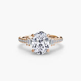 Solitaire with Pavé 4 - 4Me1 