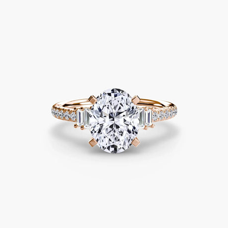 Solitaire with Pavé 4 - 4Me1 