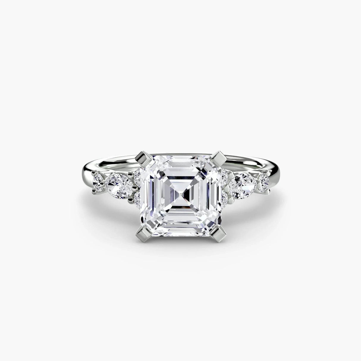 The Floral Accent Solitaire - 4Me1 