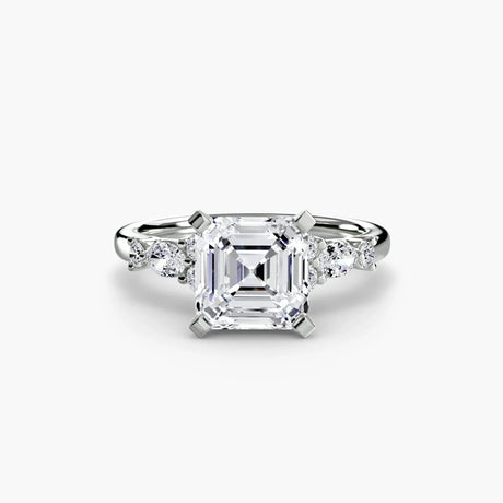 The Floral Accent Solitaire - 4Me1 