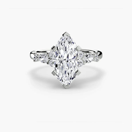 The Floral Accent Solitaire - 4Me1 