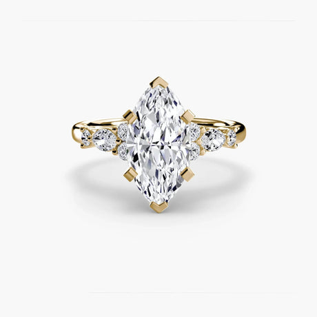 The Floral Accent Solitaire - 4Me1 