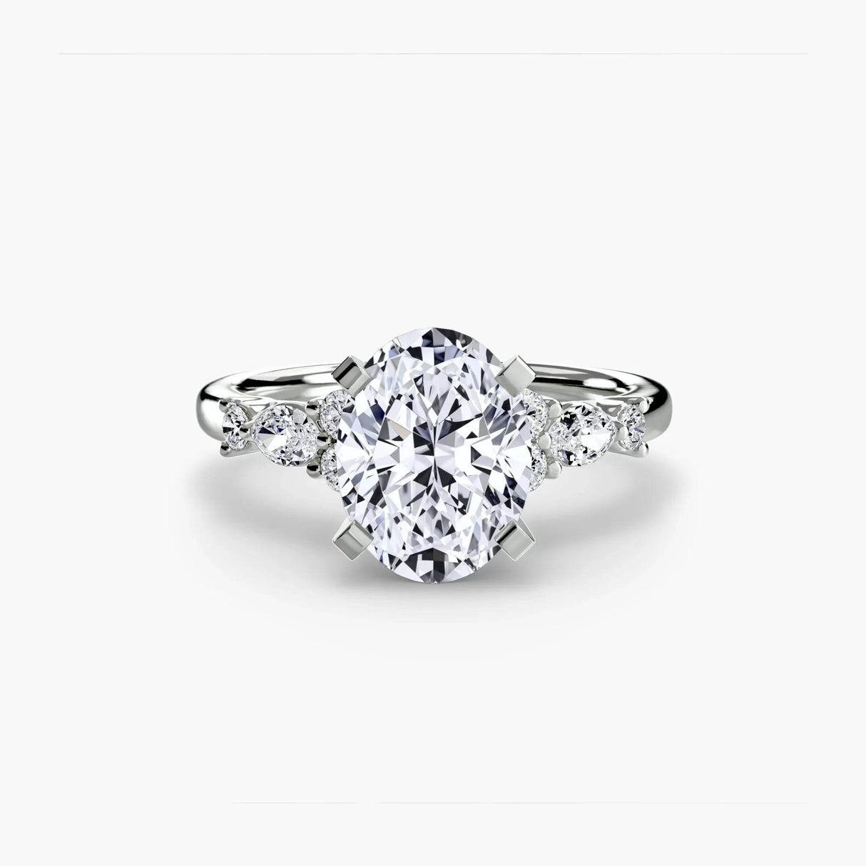 The Floral Accent Solitaire - 4Me1 