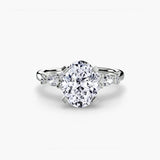 The Floral Accent Solitaire - 4Me1 