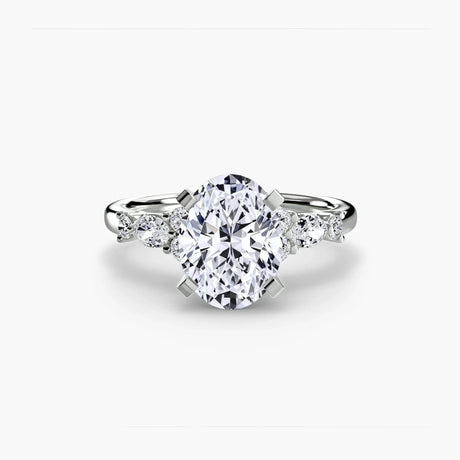 The Floral Accent Solitaire - 4Me1 