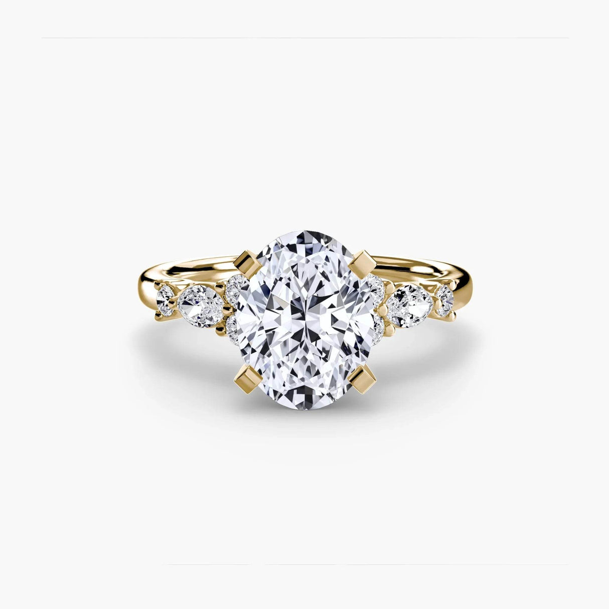The Floral Accent Solitaire - 4Me1 