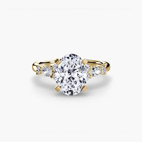 The Floral Accent Solitaire - 4Me1 