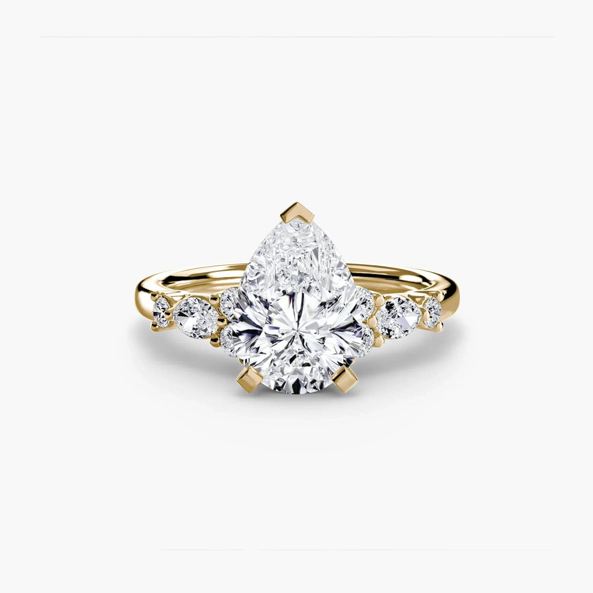 The Floral Accent Solitaire - 4Me1 