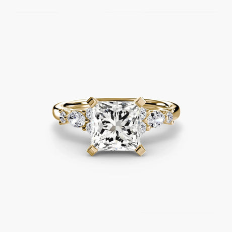 The Floral Accent Solitaire - 4Me1 
