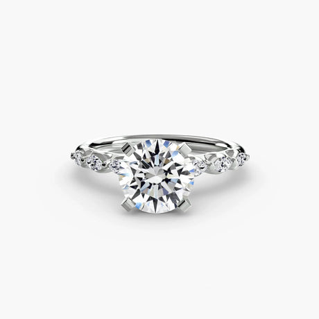 The Floral Accent Solitaire - 4Me1 