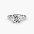 The Floral Accent Solitaire - 4Me1 