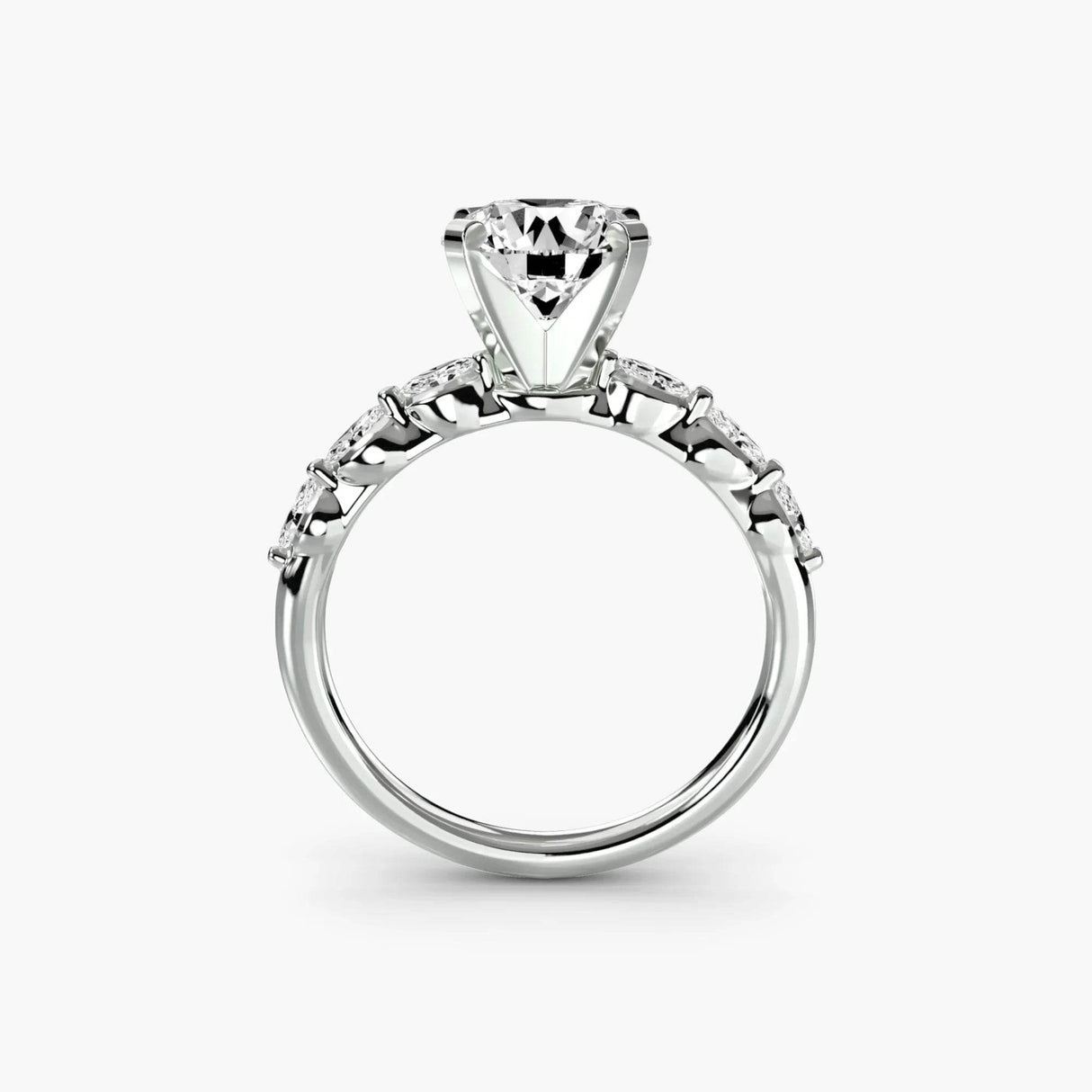 The Floral Accent Solitaire - 4Me1 