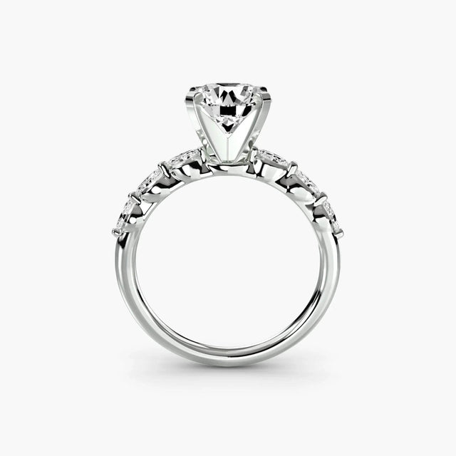 The Floral Accent Solitaire - 4Me1 