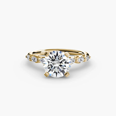 The Floral Accent Solitaire - 4Me1 