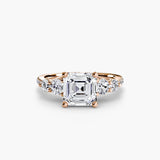 Five Stone Ring with Pavé Band - 4Me1 