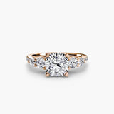Five Stone Ring with Pavé Band - 4Me1 