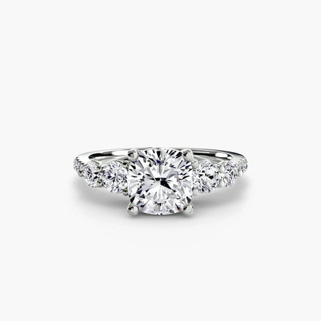 Five Stone Ring with Pavé Band - 4Me1 