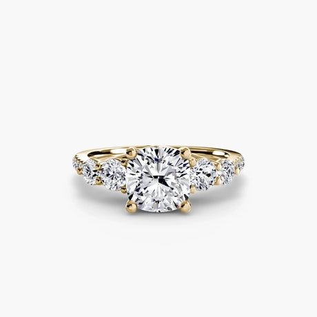 Five Stone Ring with Pavé Band - 4Me1 
