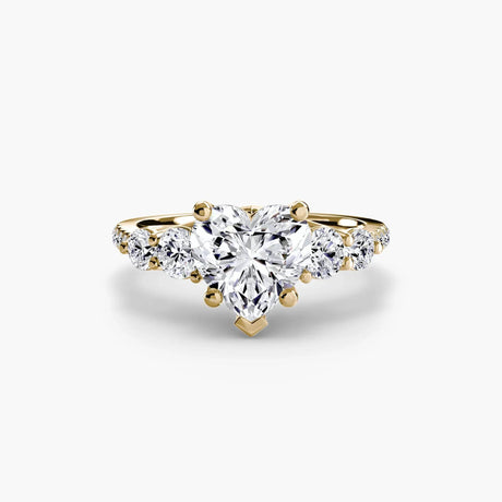 Five Stone Ring with Pavé Band - 4Me1 