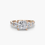 Five Stone Ring with Pavé Band - 4Me1 