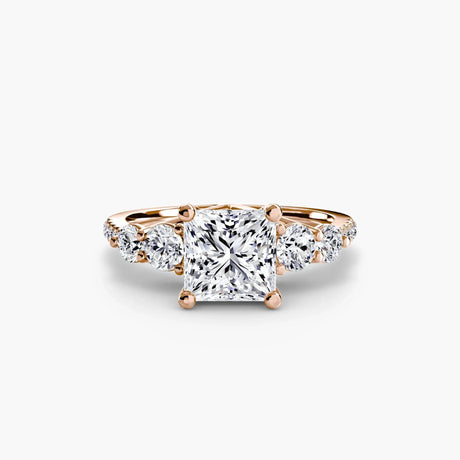 Five Stone Ring with Pavé Band - 4Me1 