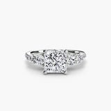 Five Stone Ring with Pavé Band - 4Me1 