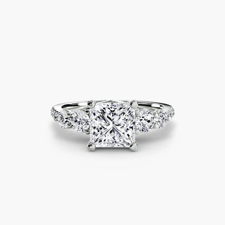 Five Stone Ring with Pavé Band - 4Me1 