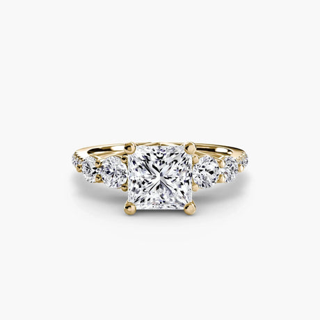 Five Stone Ring with Pavé Band - 4Me1 