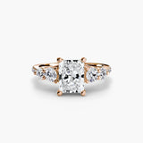 Five Stone Ring with Pavé Band - 4Me1 