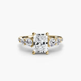 Five Stone Ring with Pavé Band - 4Me1 