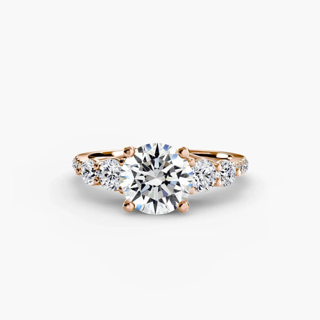 Five Stone Ring with Pavé Band - 4Me1 