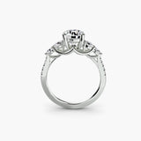 Five Stone Ring with Pavé Band - 4Me1 
