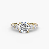 Five Stone Ring with Pavé Band - 4Me1 