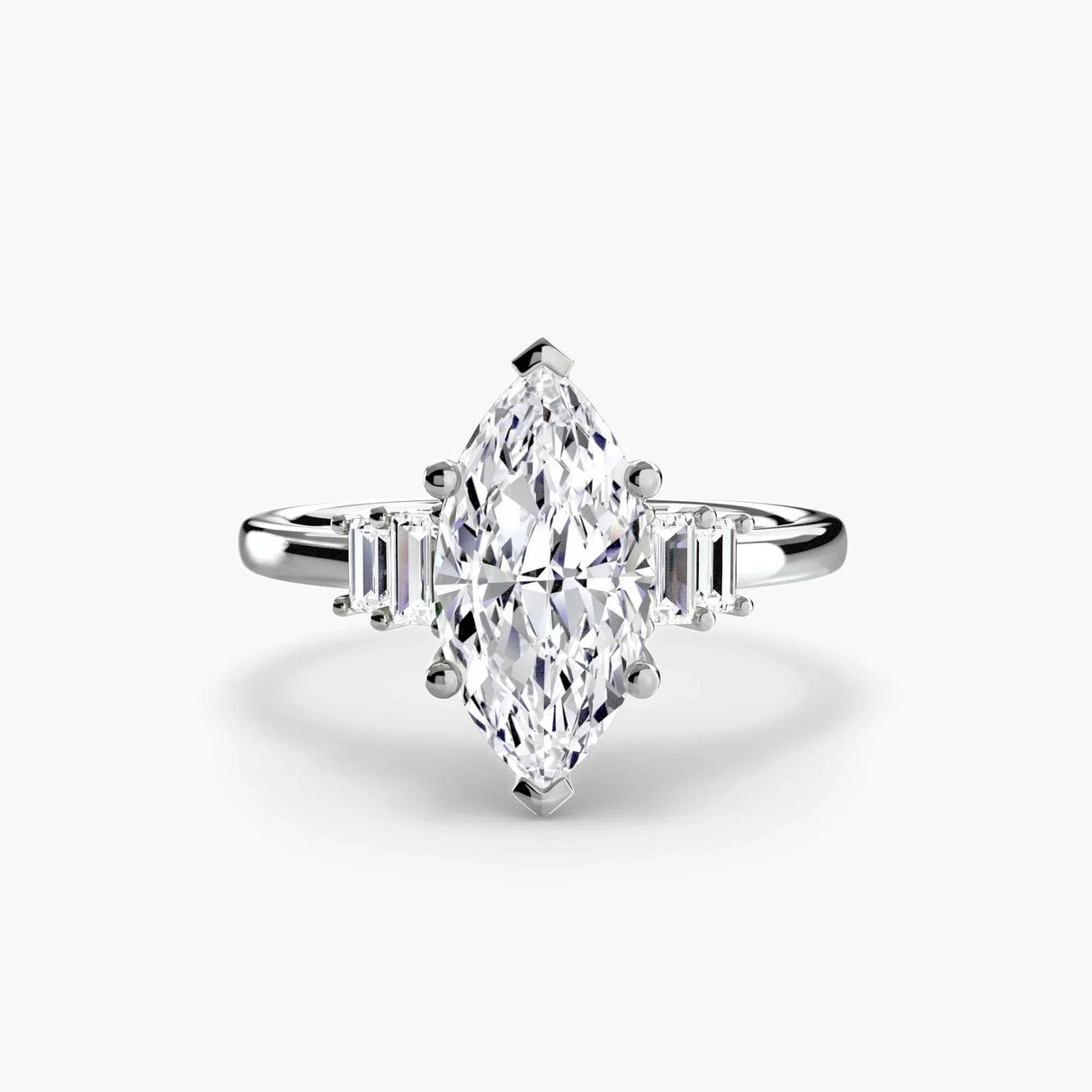 Baguette Accent Solitaire - 4Me1 